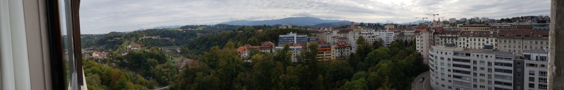 1 panorama view of Fribourg from hotel
